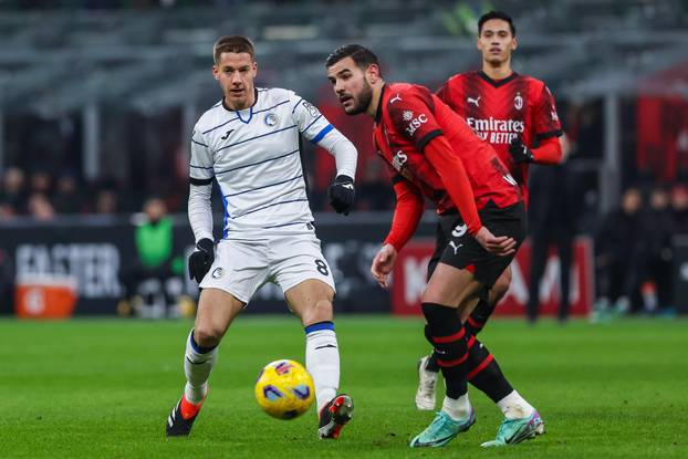 Italian football Coppa Italia match - AC Milan vs Atalanta BC