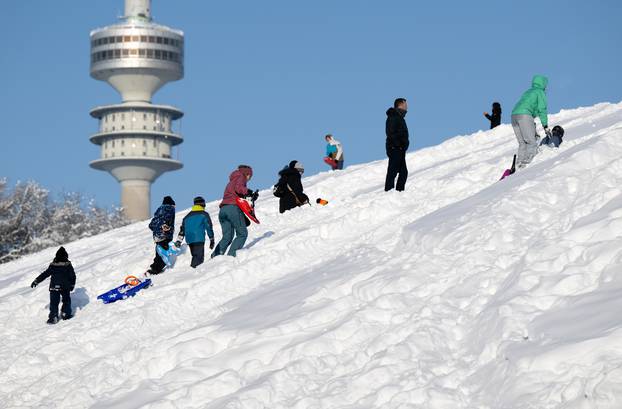 Onset of winter in southern Germany - Munich