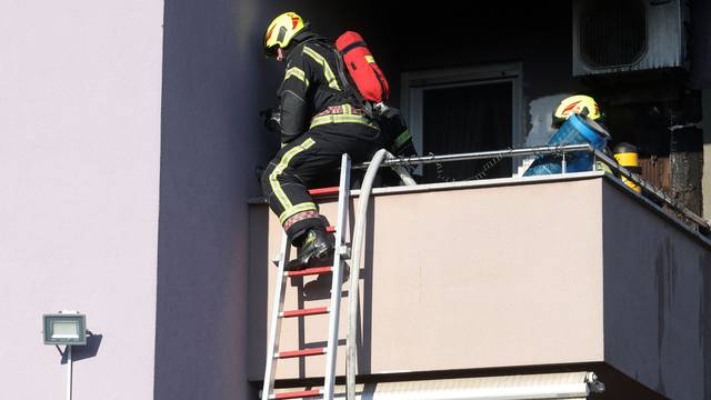 Požar u stanu u Oreškovićevoj ulici u Zagrebu