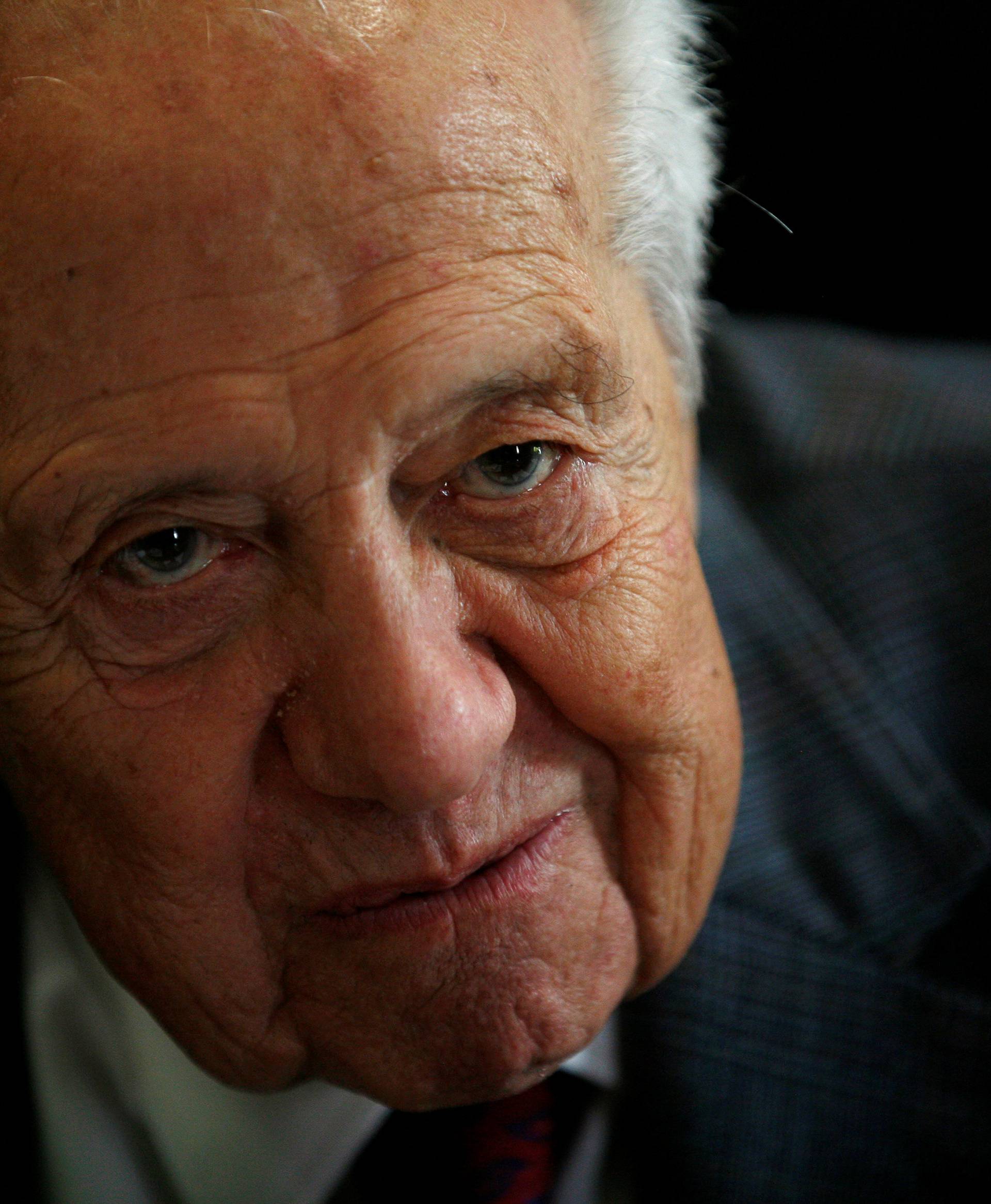 FILE PHOTO: Portugal's former President and PM Soares is seen during an interview with Reuters in Lisbon