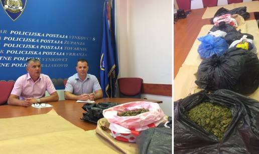 Policija u Gradištu zaplijenila 10,5 kg 'vrlo kvalitetne' trave