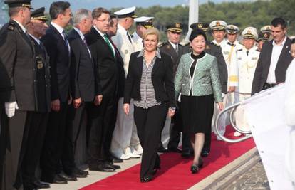'Mi smo prijatelji': Kolinda u Splitu posjetila kineski brod