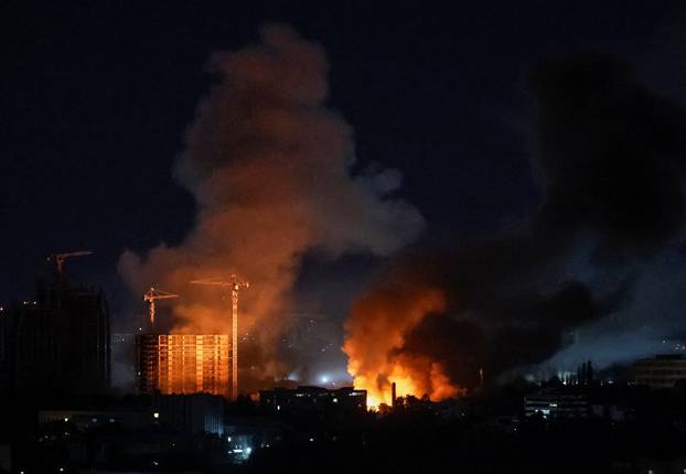 Russian missile strike in Kyiv