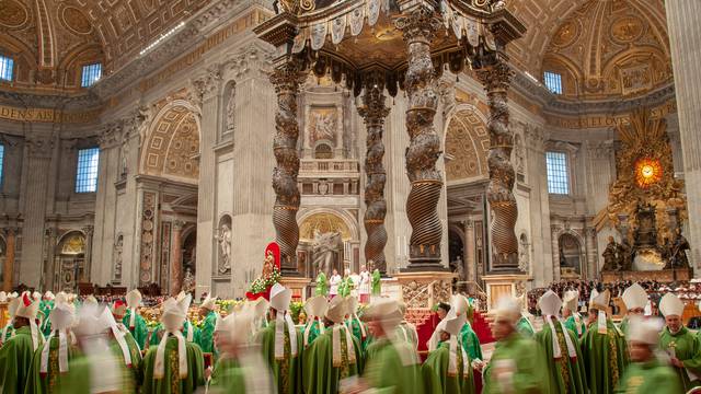 October 28, 2018 : Mass at the conclusion of the XV General Assembly of the Synod of Bishops in St. Peter's Basilica in the Vatican.