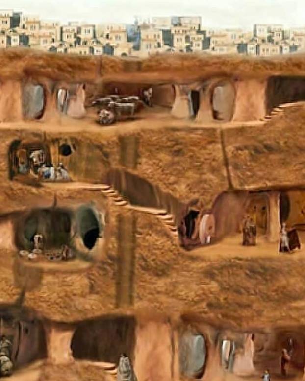 Derinkuyu je najveći podzemni grad svijeta, dubok 85 metara, a u njega stane 20.000 ljudi