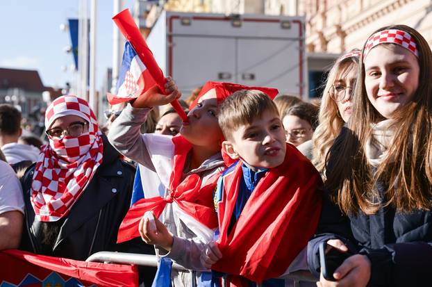 Zagreb: Svečani doček rukometaša nakon osvojenog srebra na Svjetskom prvenstvu