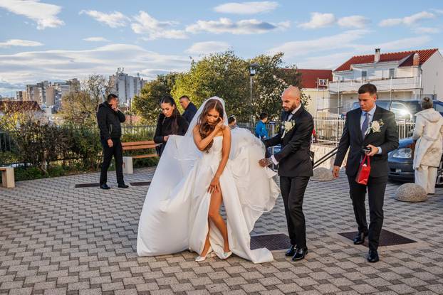 Split: Vjenčanje Hajdukovog nogometaša Anthonyja Kalika i Ivone Glavaš