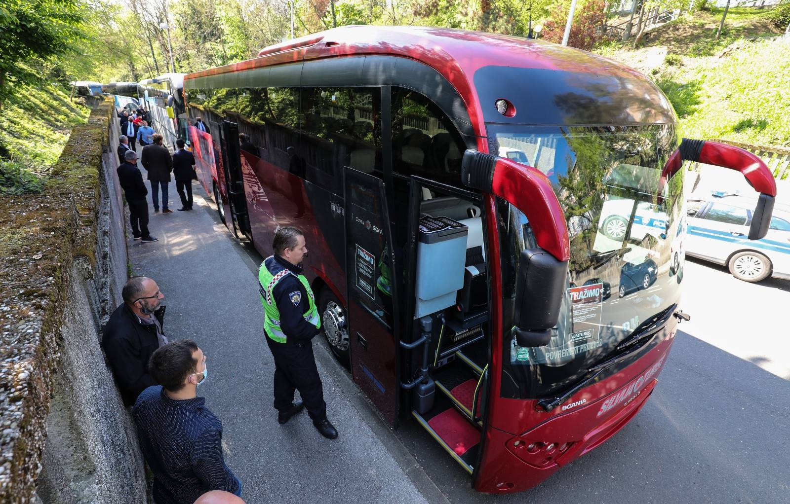 Prosvjed autoprijevoznika u Zagrebu