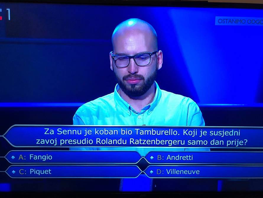 Natjecatelj zapeo već na trećem pitanju: Znate li točan odgovor?