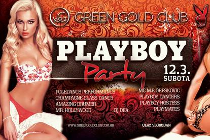 Vikend u Green Gold Clubu u znaku vrućeg Playboy partyja