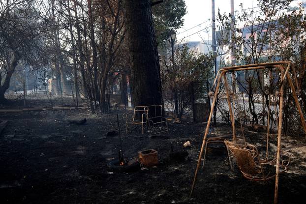 Wildfire in Kryoneri near Athens