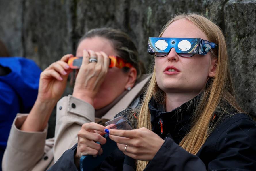 Solar eclipse in Iceland