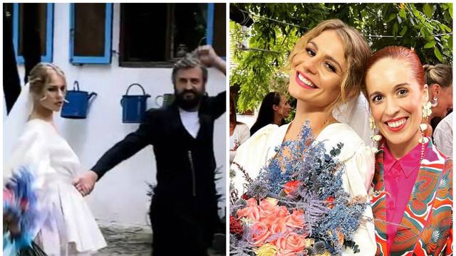 Vjenčali su se Branislav i Tihana Lazović: Goste je najviše očarala njezina mini bijela vjenčanica