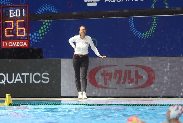 Svjetsko prvenstvo u vodenim sportovima - Singapur 2025. Vaterpolo,, žene, Hrvatska - Grčka