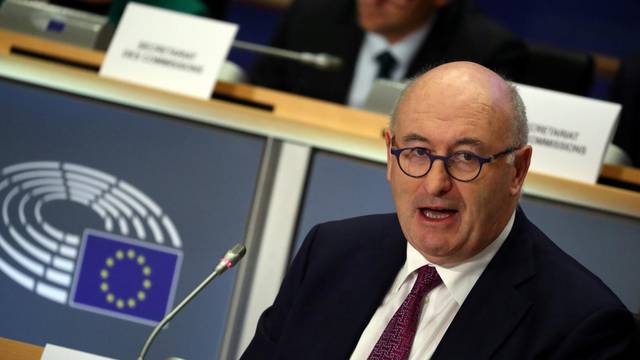 FILE PHOTO: European Trade Commissioner-designate Phil Hogan attends his hearing before the European Parliament in Brussels