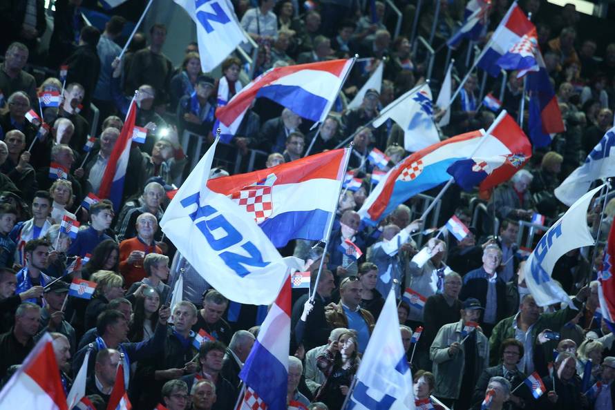 Zagreb: Završni predizborni skup Domoljubne koalicije u Areni Zagreb