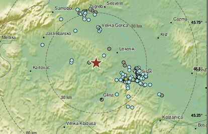 Novo podrhtavanje na Baniji: Potres 2,6 po Richteru zatresao kod Petrinje: 'Kakvo buđenje!'