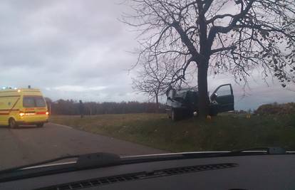 Vozačica (29) auta izgubila je kontrolu i zabila se u stablo