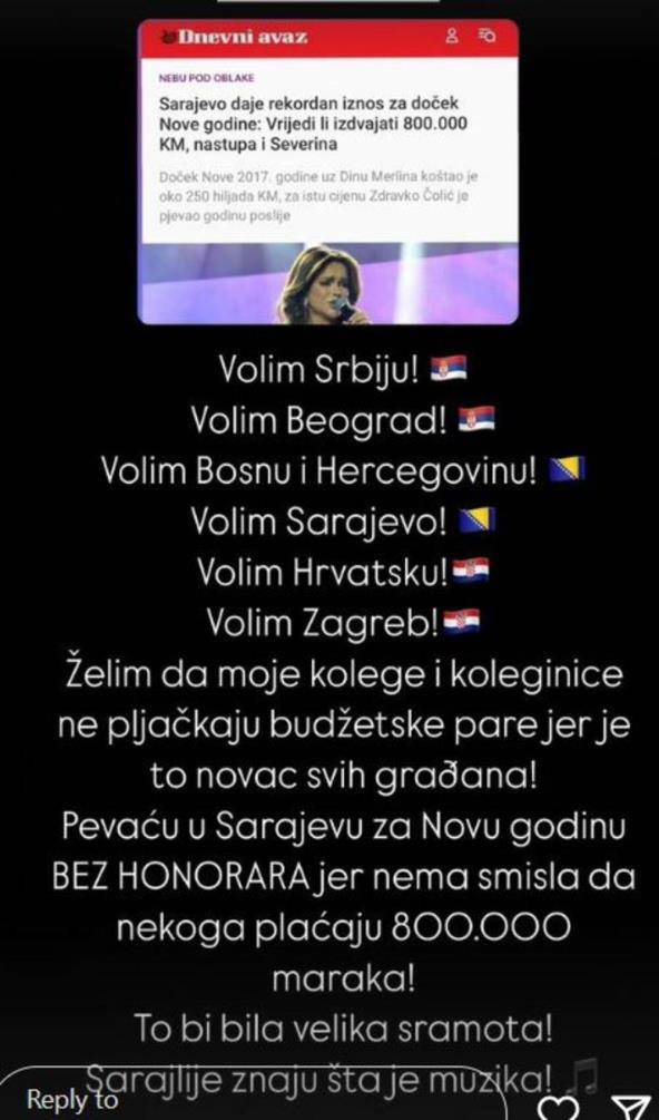 Nakon Karleuše, Seve napada i Aca Lukas? 'Pjevat ću besplatno za Novu, ovo nema smisla...'