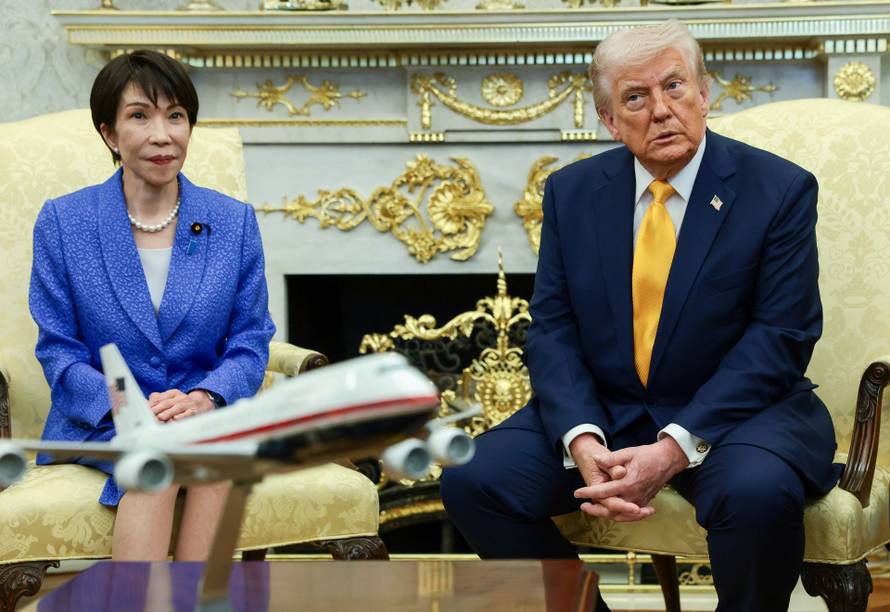 U.S. President Trump meets with Japanese PM Takaichi at the White House