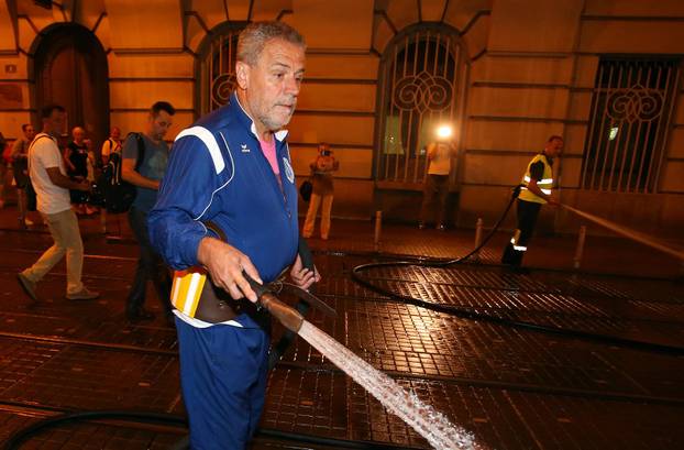 Zagreb: Bandi? u ranim jutarnjim satima sudjelovao u ?iš?enju gradskog središta 