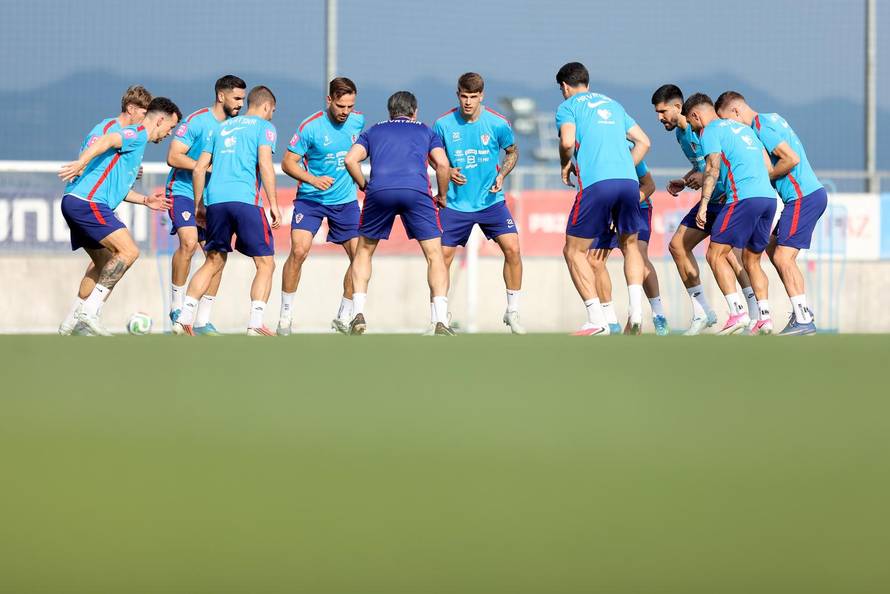 Rijeka: Trening hrvatske nogometne reprezentacije