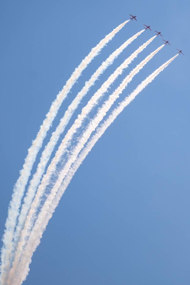 Zadar: Krila Oluje i akrobatska grupa Britanskog ratnog zrakoplovstva predstavili letačke programe