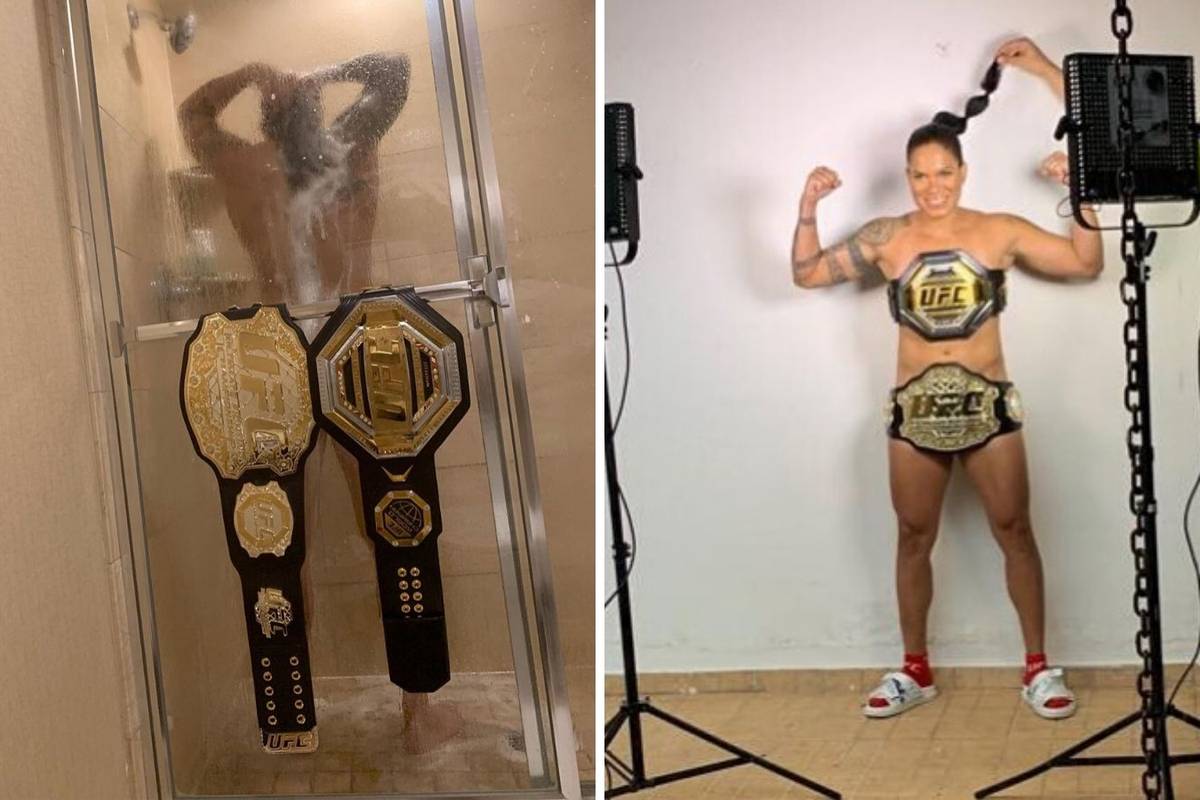 Amanda Nunes opet pozirala odjevena samo u UFC pojaseve