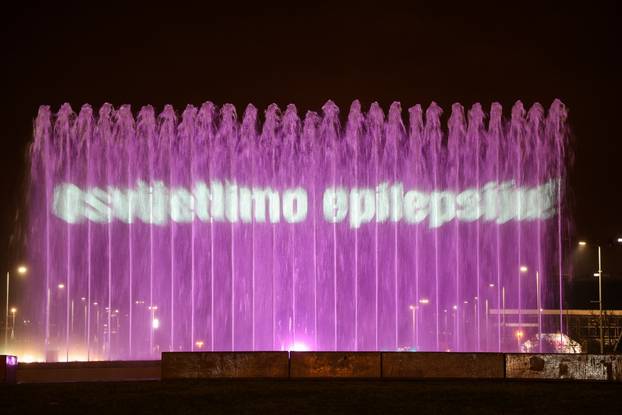 Fontane obojane u ljubičasto povodom međudarodnog dana epilepsije