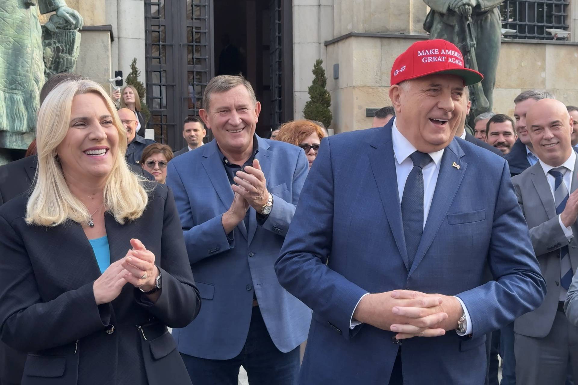 Banja Luka: Predsjednik RS Milorad Dodik proslavio pobjedu Donalda Trumpa