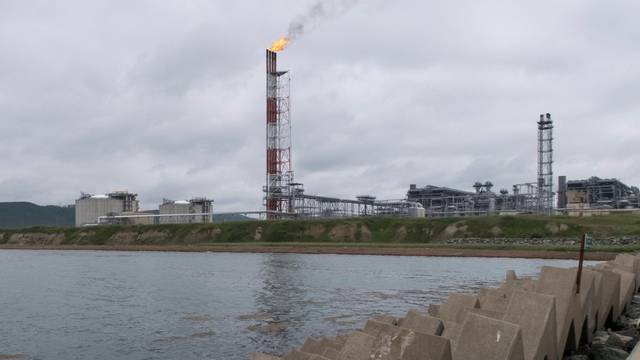 FILE PHOTO: A general view of the liquefied natural gas plant operated by Sakhalin Energy at Prigorodnoye on the Pacific island of Sakhalin