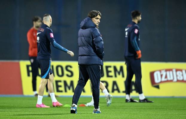 Zagreb: Trening nogometne reprezentacije prije utakmice protiv Latvije