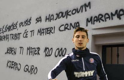 Stravične prijetnje nogometašu Hajduka! Sprejem išarali kuću