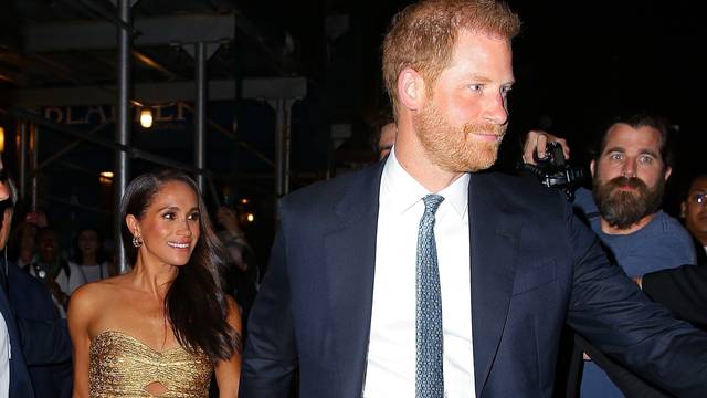 Prince Harry and Meghan Markle depart The Foundation Women of Vision Awards in NYC