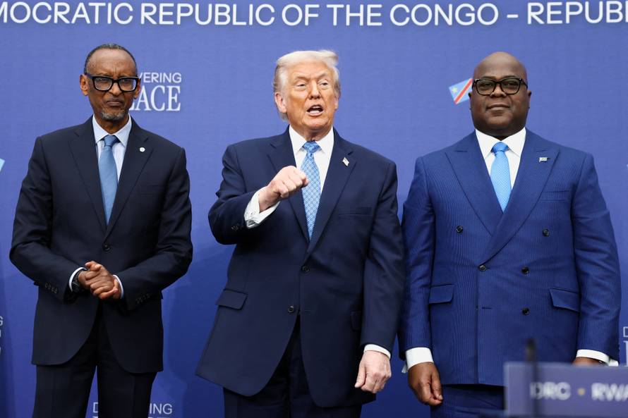 U.S. President Trump hosts leaders of Congo and Rwanda, in Washington