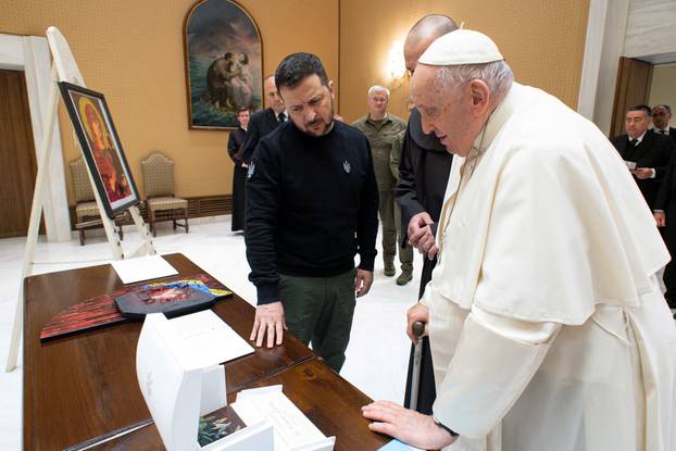 Pope Francis meets with Ukrainian President Volodymyr Zelenskiy