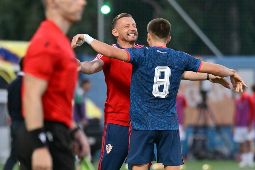Varaždin: Hrvatska U-21 reprezentacija pobijedila Mađarsku 3:1, Jagušić zabio tri gola