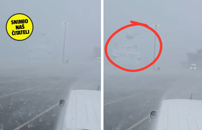 DRAMATIČNA SNIMKA 'Oluja je nosila led, nismo ništa vidjeli'