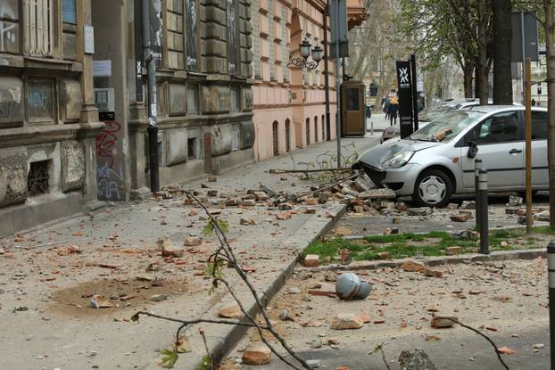 Oštećenja u centru Zagreba nakon potresa