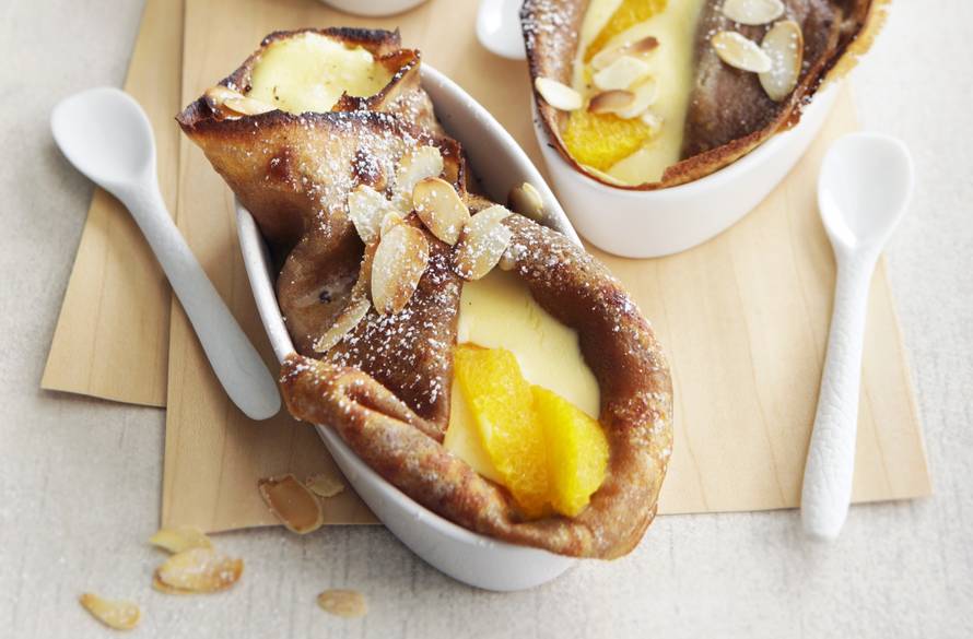 Palačinke s mascarponeom, maslacem od badema i kavom