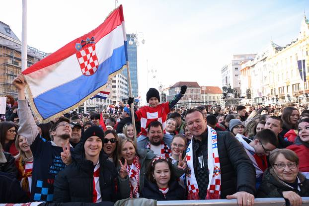 Zagreb: Svečani doček rukometaša nakon osvojenog srebra na Svjetskom prvenstvu