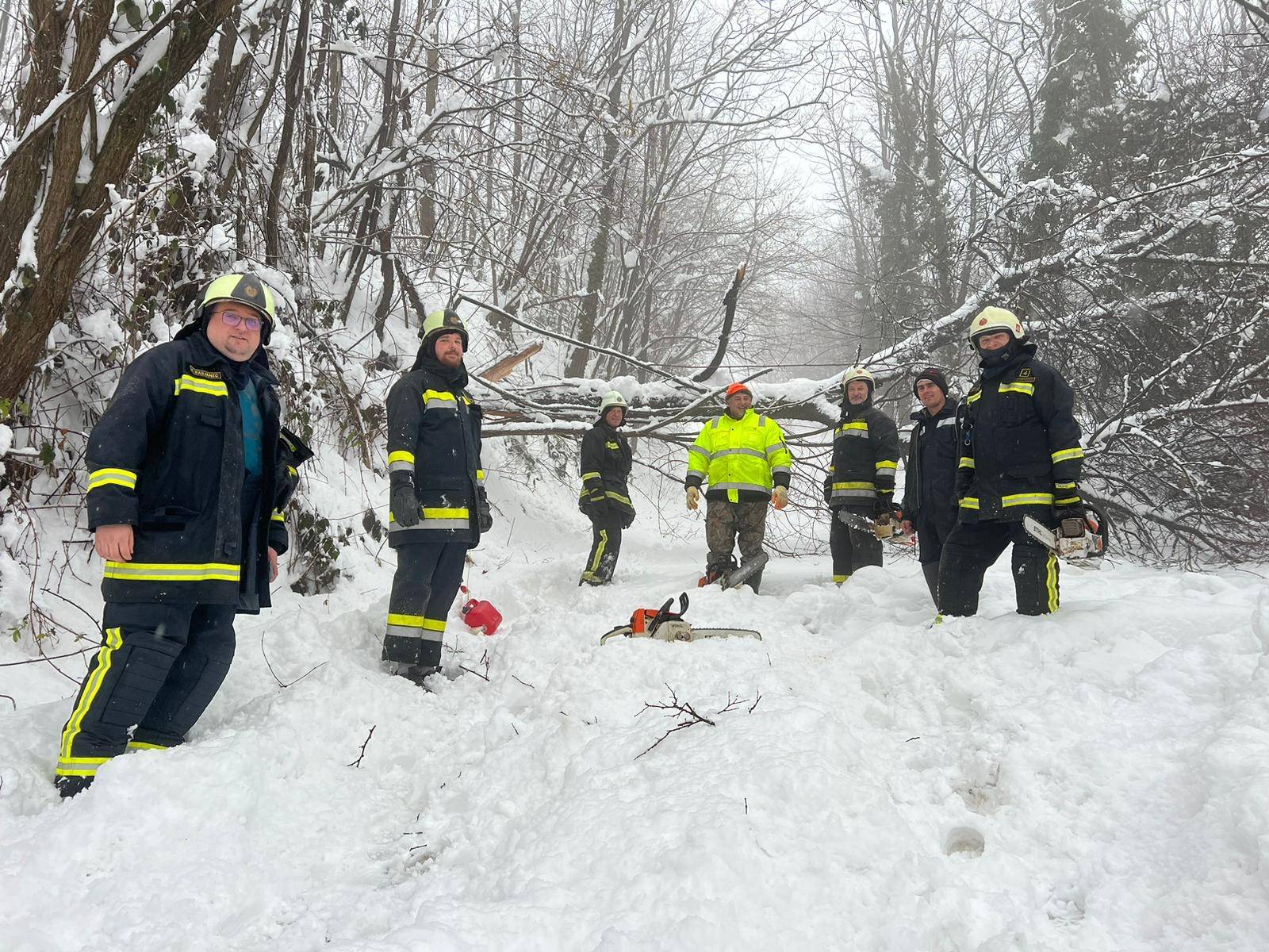 Heroji iz Jesenja: Osmero vatrogasaca pješice se probijalo kroz snijeg da oslobode puteve