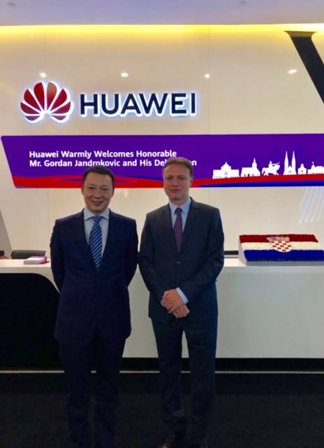 Jandroković posjetio Huawei: 'Imat će nove projekte kod nas'