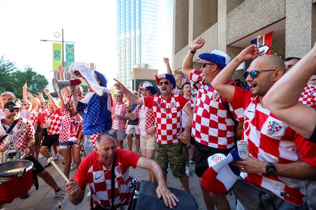 SP 2026 Dallas: Velika povorka hrvatskih navijača u Dallasu uoči utakmice Engleske i Hrvatske na Svjetskom prvenstvu