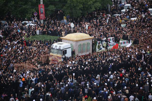 Iran's President Raisi funeral procession