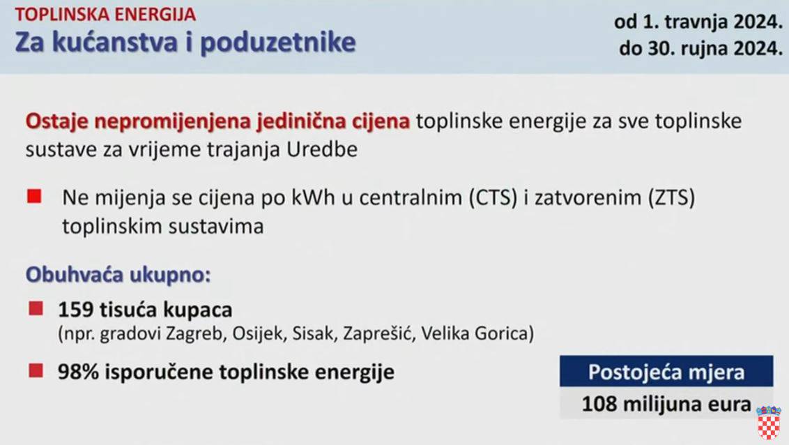 Plenković: 'Od 1. travnja do 30. rujna cijene struje i plina ostat će iste kao i dosad za građane'