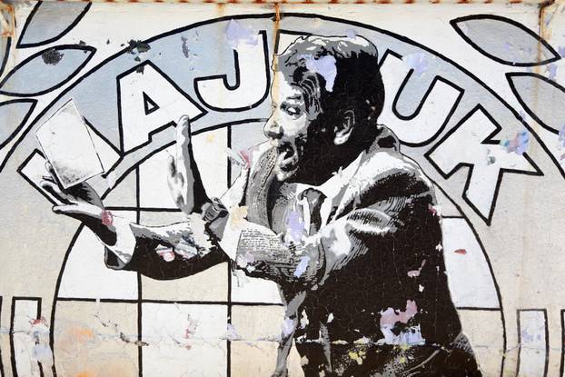 Split: Torcidini grafiti posve?eni Hajduku