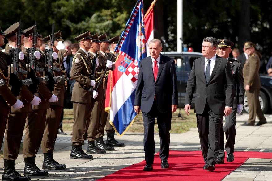 Erdogan stigao na Pantovčak