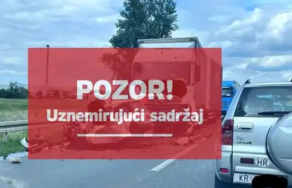 Detalji užasa u Zagorju: Autom prešao suprotni smjer i zabio se u šleper, na mjestu poginuo