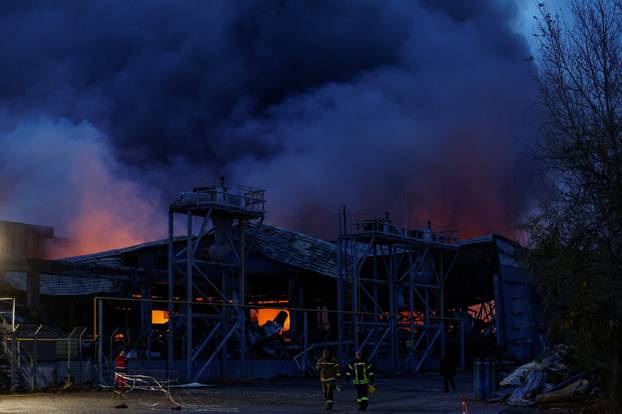 Aftermath of a Russian missile attack in Kyiv